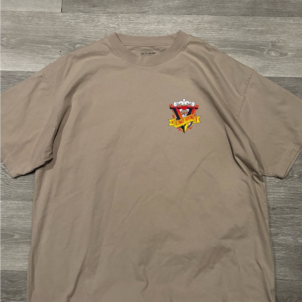 Men's Beige UFC Graphic T-Shirt